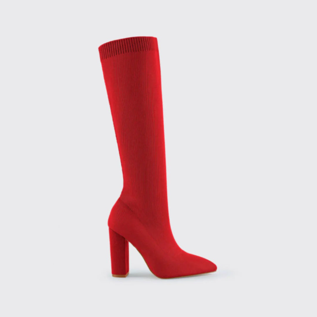 Stilvolle Stiefel Damen Kniehoch Mode - IdealeKleiden