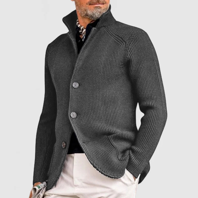 Stylische Strickweste für Männer mit Taschen