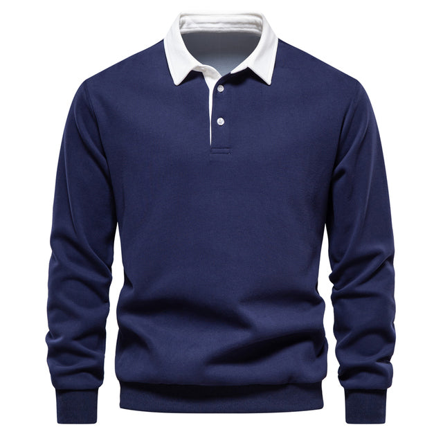 Modischer Herren Pullover Polo Style - IdealeKleiden