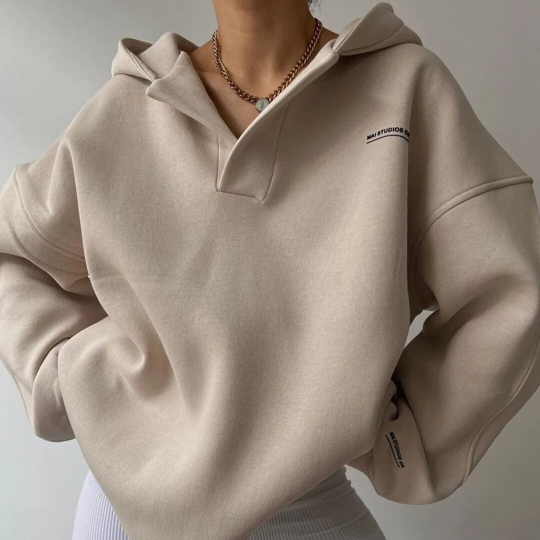 Modische Oversized Damen Hoodie Kapuze