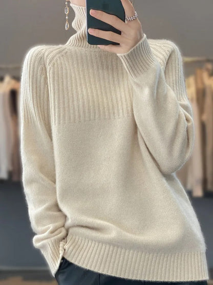 Modische Frauenpullover Rollkragen Style