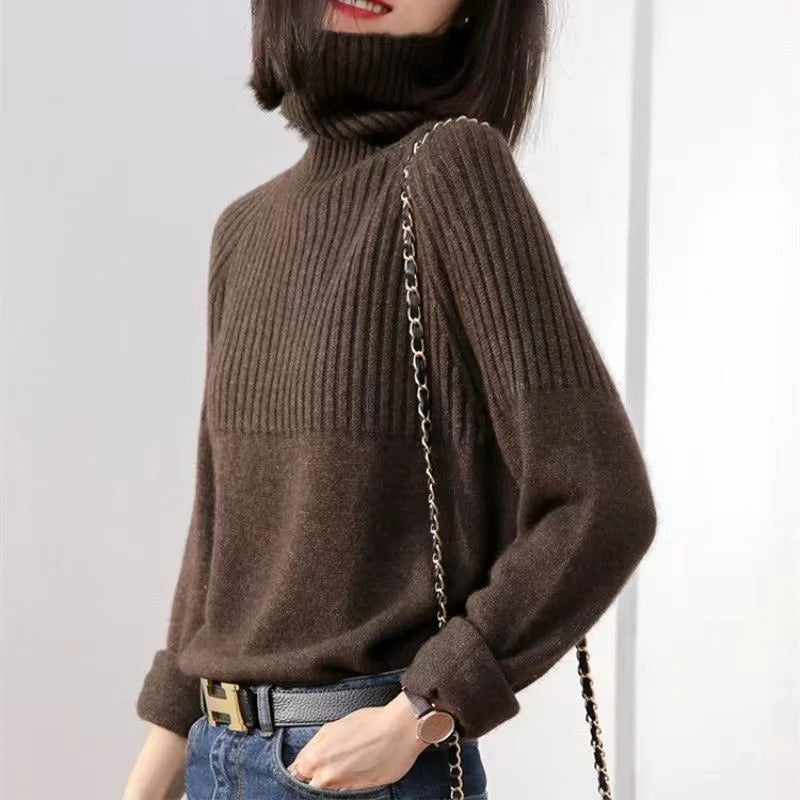 Modische Frauenpullover Rollkragen Style