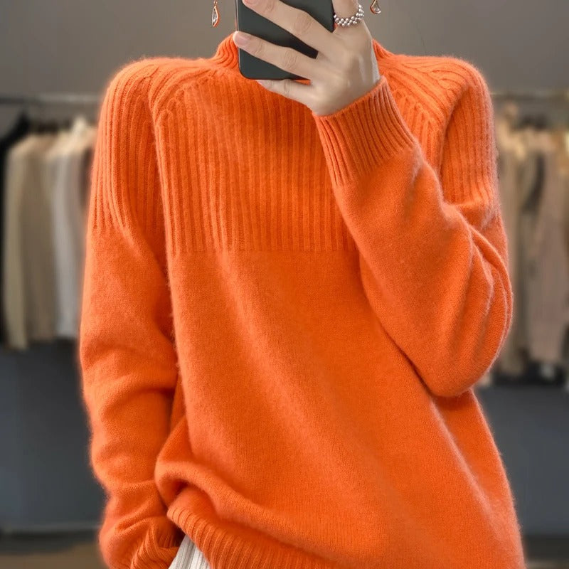 Modische Frauenpullover Rollkragen Style