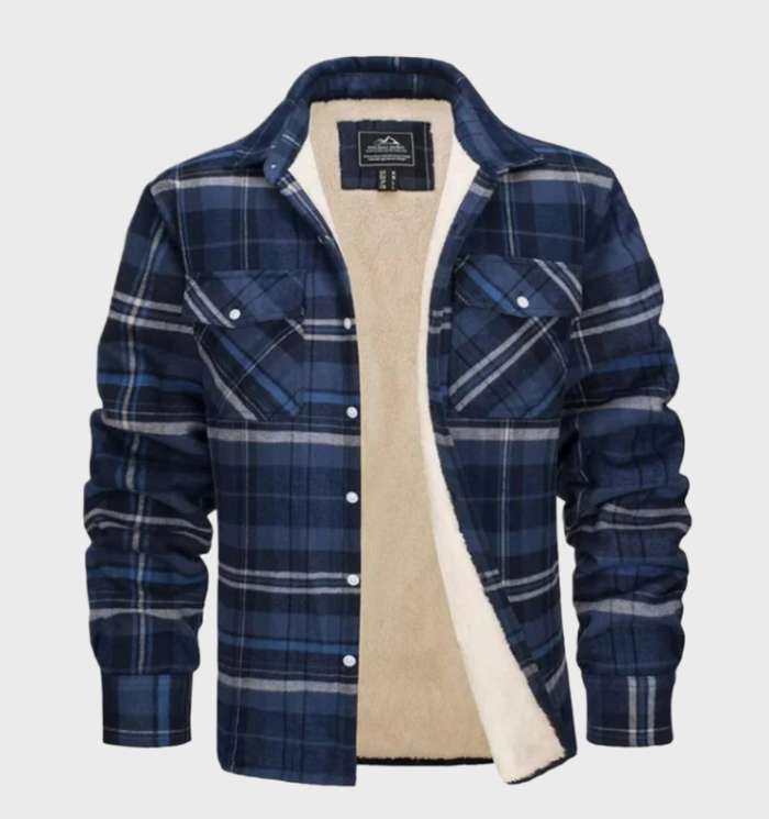 Herren Flanelljacke Retro Stil Modern