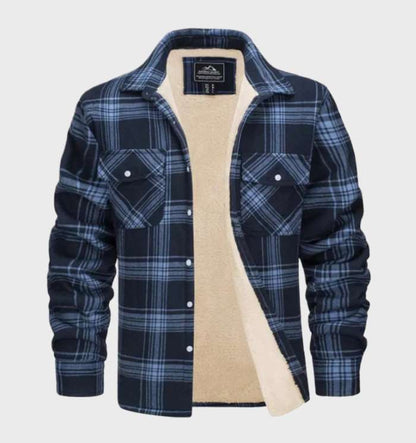 Herren Flanelljacke Retro Stil Modern