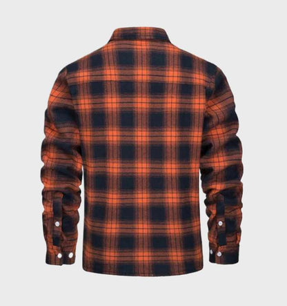 Herren Flanelljacke Retro Stil Modern - IdealeKleiden