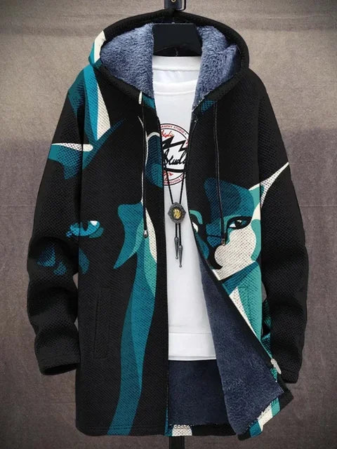 Stilvolle Damenjacke mit Kunst-Druck