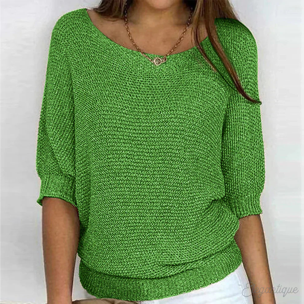 Eleganter Damenpullover Büro Chic