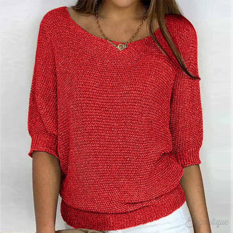 Übergroßer Strickpullover Modisch Oversized