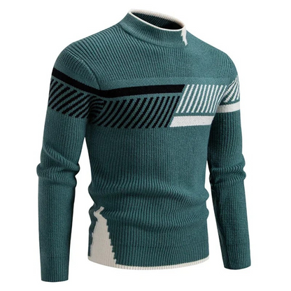 Herren Pullover Langarm Geometrisches Design