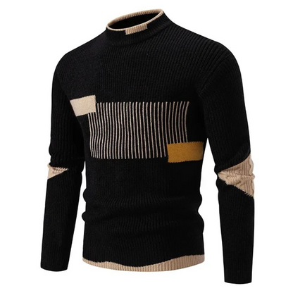 Stilvolle Herren Pullover Geometrische Muster