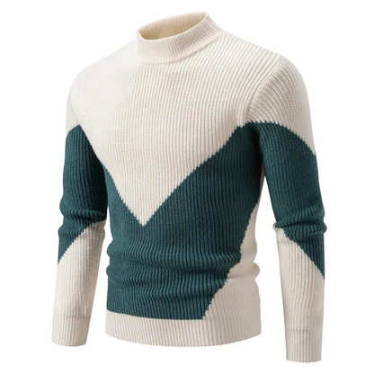 Herren Pullover Langarm Geometrisches Design
