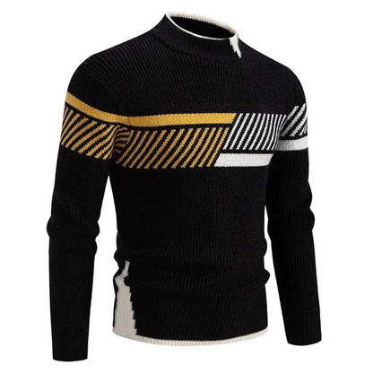 Herren Pullover Langarm Geometrisches Design