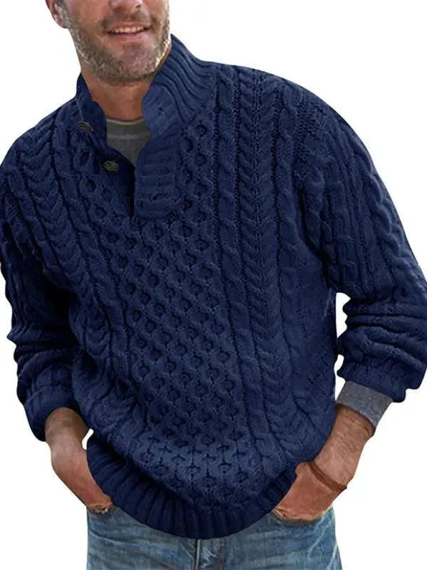 Stylisher Herren Pullover mit Kragen