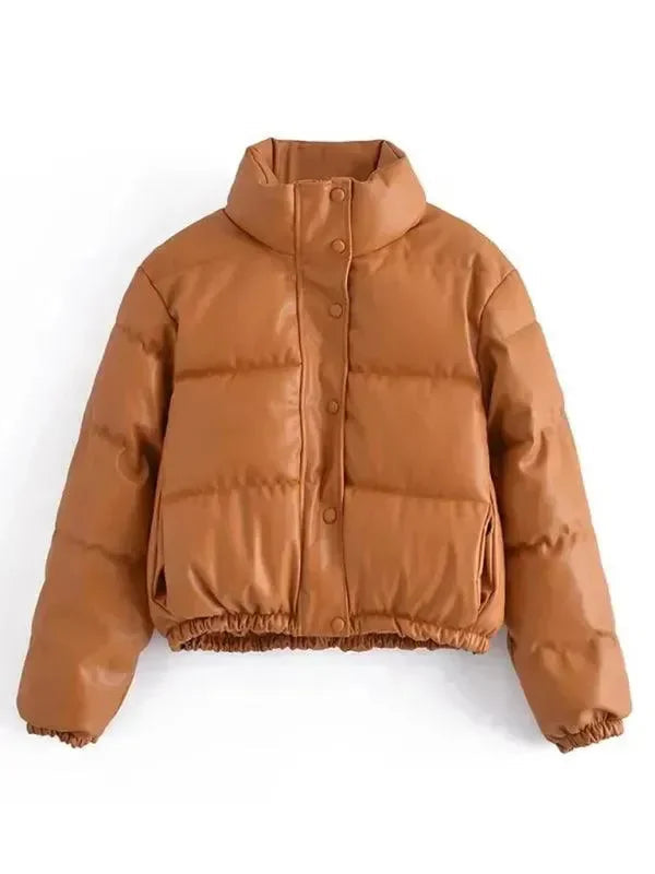Warme Winterjacke Damen Pufferjacke Elegant