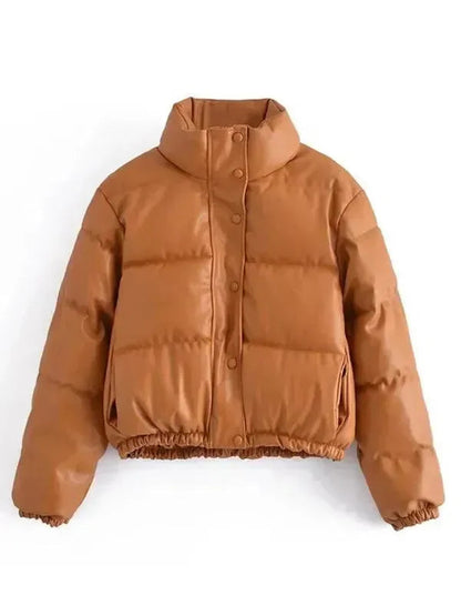 Warme Winterjacke Damen Pufferjacke Elegant