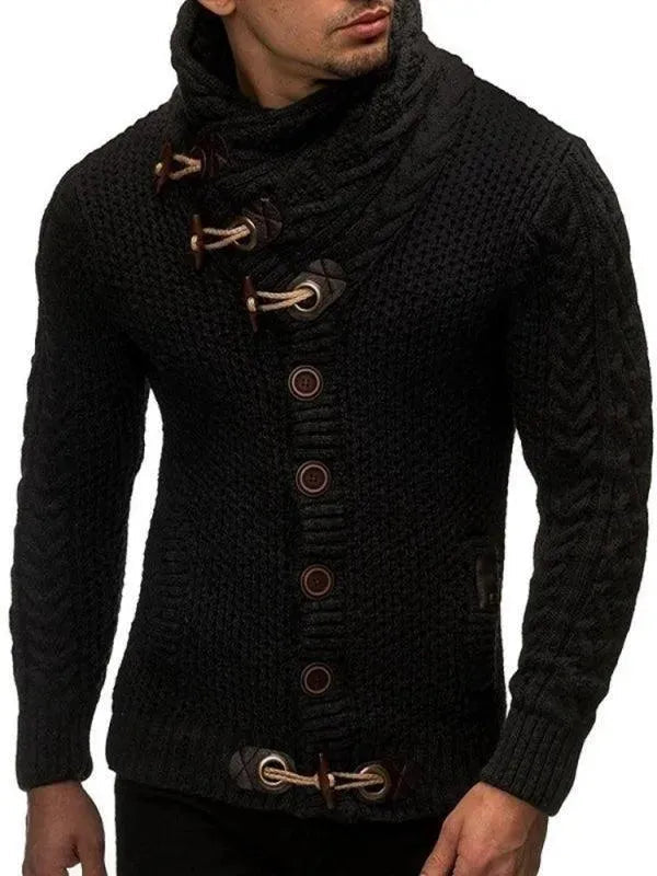 Herren Strickpullover Knopfjacke Modern