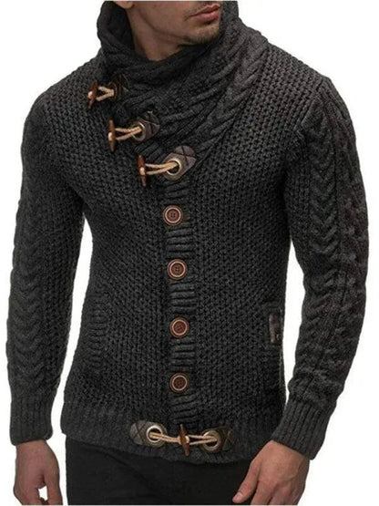 Herren Strickpullover Knopfjacke Modern