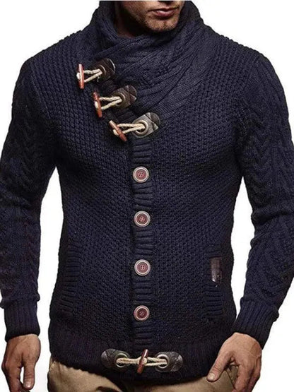 Herren Strickpullover Knopfjacke Modern