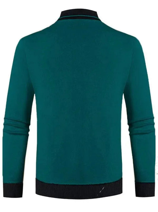 Herren Pullover Slim Fit V-Ausschnitt Modern - IdealeKleiden