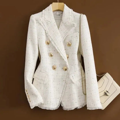Eleganter Tweed Blazer Damen - Lässig Chic