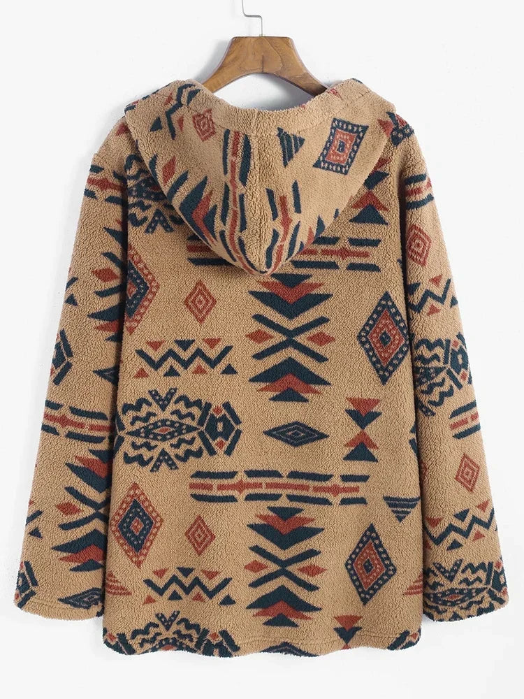 Einzigartige Aztec Jacke Vintage Chic Stil - IdealeKleiden