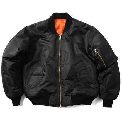 Modische Unisex Bomberjacke Reißverschluss Premium Qualität