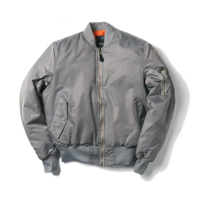 Modische Unisex Bomberjacke Reißverschluss Premium Qualität