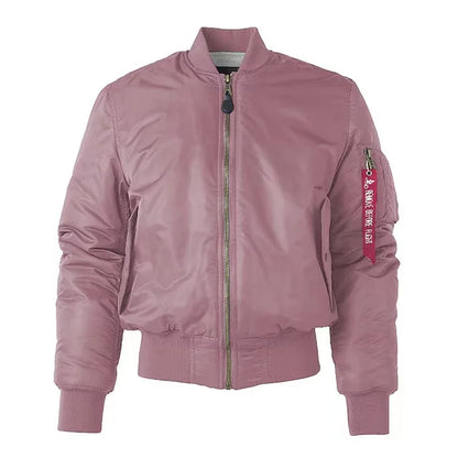 Modische Unisex Bomberjacke Reißverschluss Premium Qualität