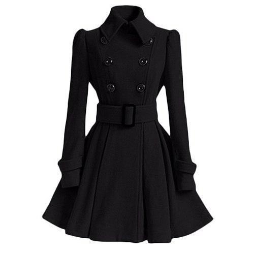 Stylische Damen Trenchcoat Windbreaker Modern - IdealeKleiden