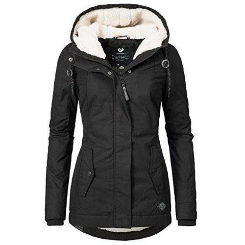 Winterparka Damen Verstellbare Kapuze