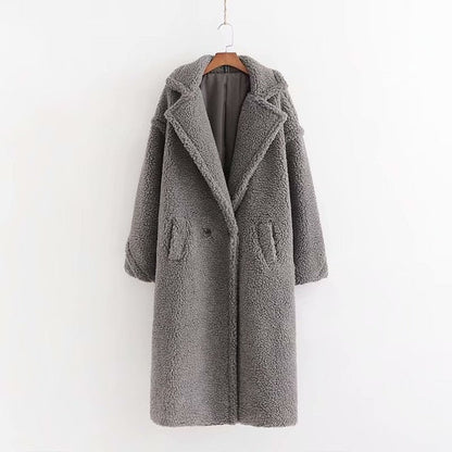 Stylischer Kunstpelz-Mantel Elegant Damen