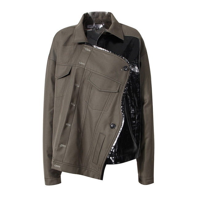Asymmetrische Frauenjacke Trendy Style