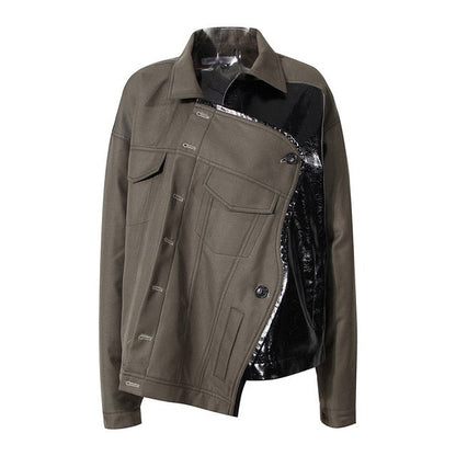 Asymmetrische Frauenjacke Trendy Style