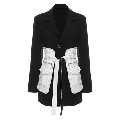 Stylische Skunk Jacke Trendy Damen