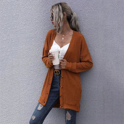 Weiche Damenstrickjacke Pullover