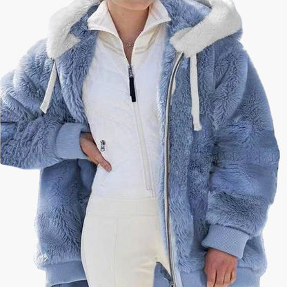Stylische Winterjacke Streifenmuster