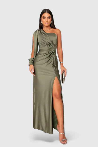 Elegantes Damen Abendkleid mit einer Schulter
