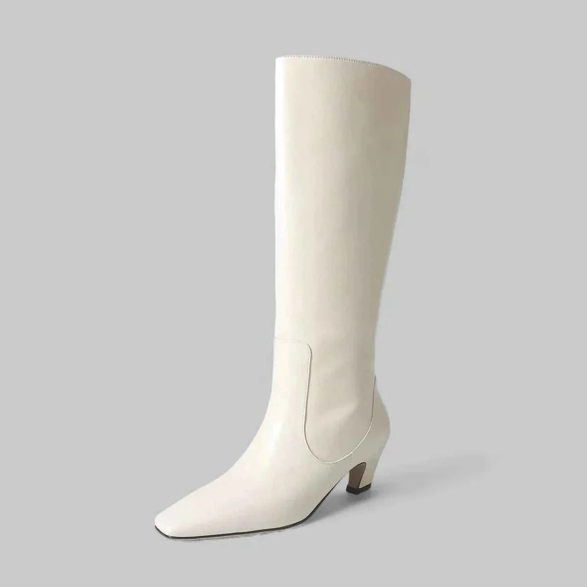 Damen Stiefel Echtleder Spitze Spitze