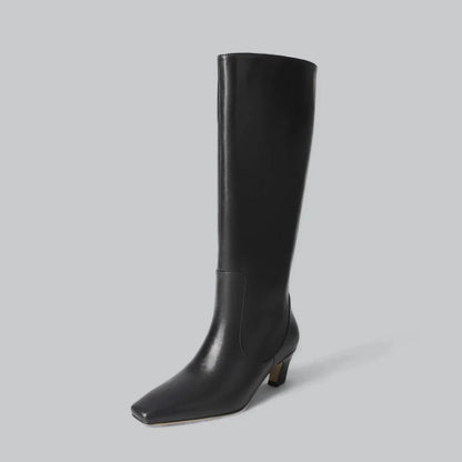Damen Stiefel Echtleder Spitze Spitze - IdealeKleiden