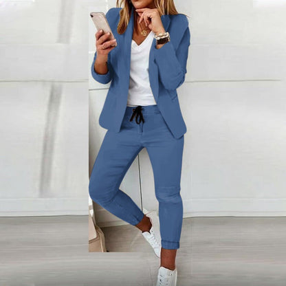 Eleganter Herrenanzug - Slim Fit Blazer mit Ein-Knopf und Jogger-Hose - IdealeKleiden