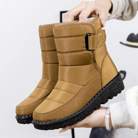 Wasserdichte Winterstiefel Damen Schneeschuhe Warm - IdealeKleiden