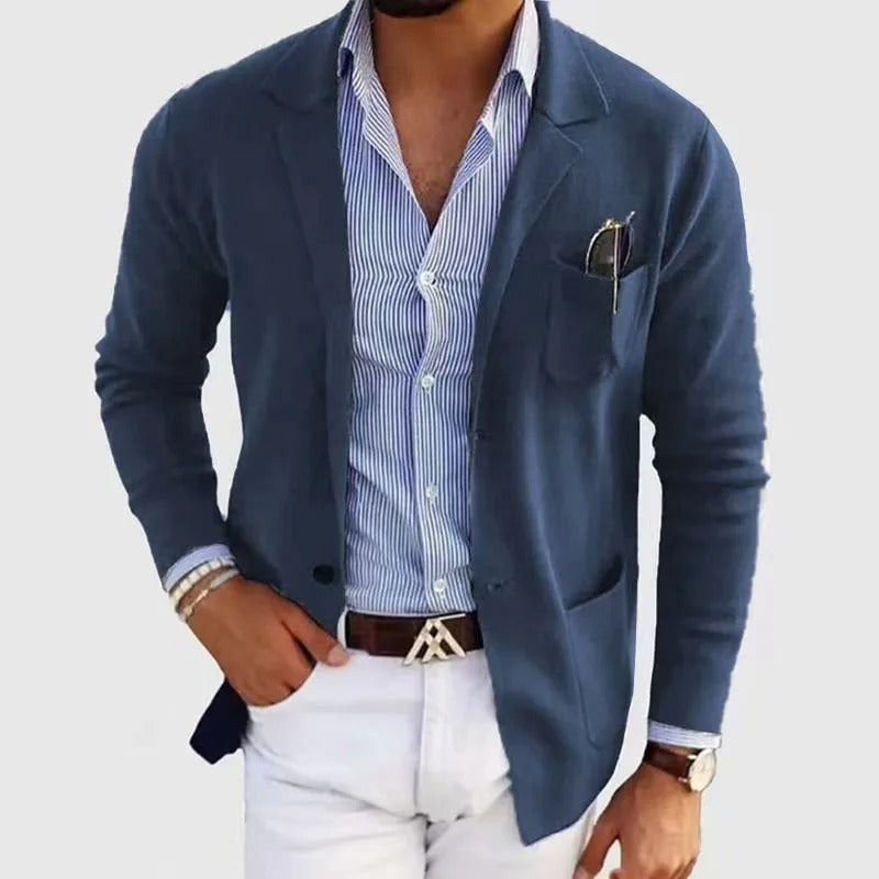 Herren Blazer Slim Fit mit Brusttasche