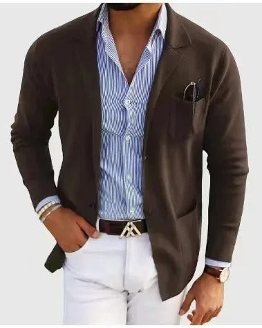 Herren Blazer Slim Fit mit Brusttasche
