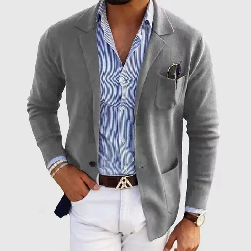 Herren Blazer Slim Fit mit Brusttasche
