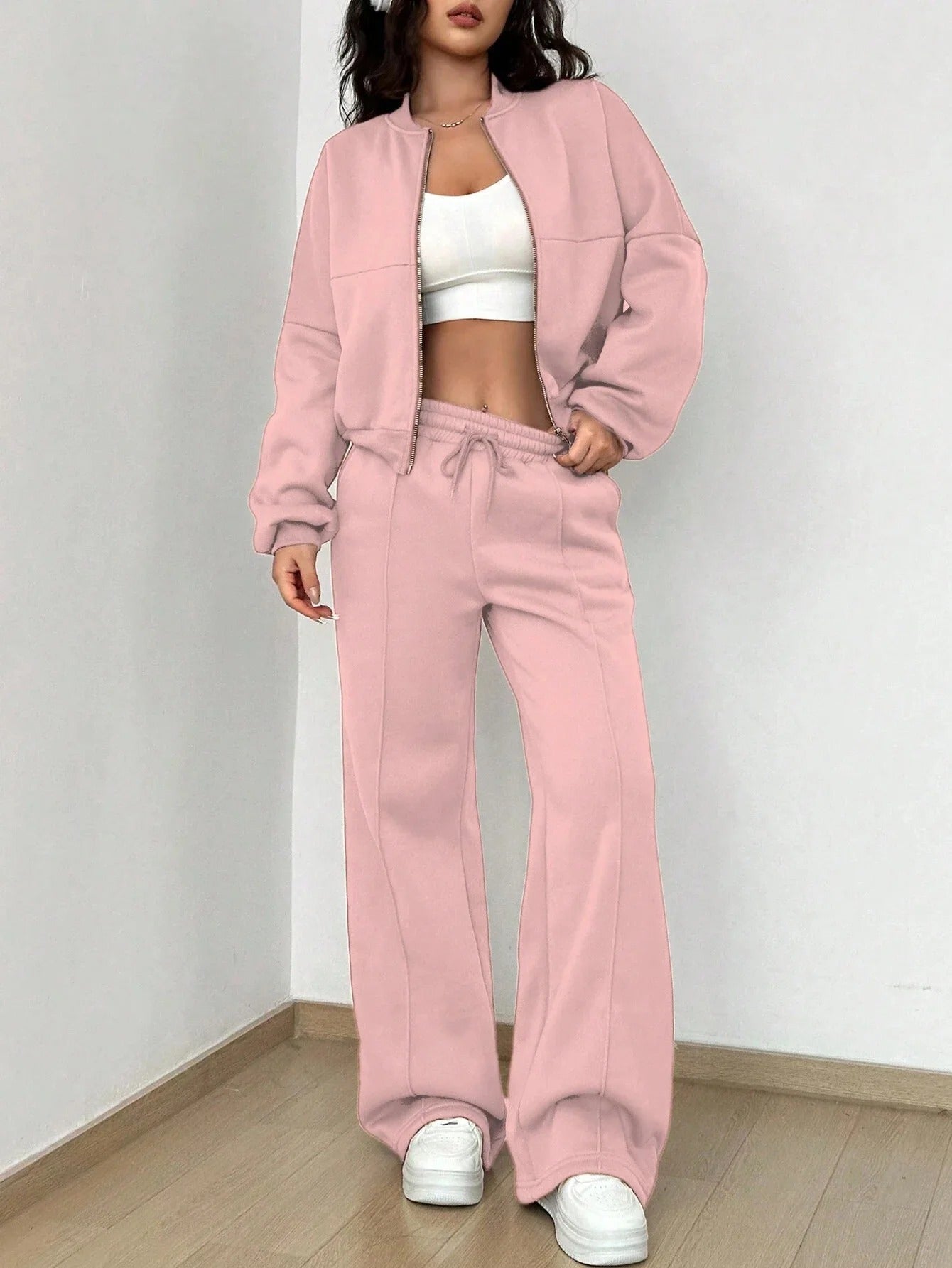 Damen Zwei-Teile-Set Bomberjacke Hose