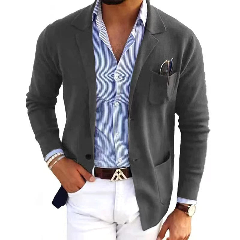 Herren Blazer Slim Fit mit Brusttasche