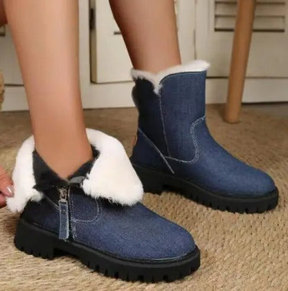 Winterstiefel Damen Warme Baumwolle