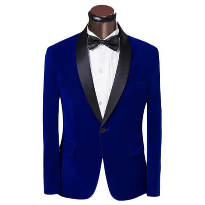 Herren Sommerjacke Slim Fit Kontrast Revers