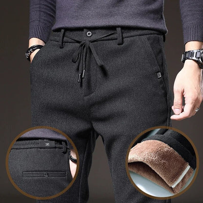Herren Fleecehose Warm Bequem Winterhosen
